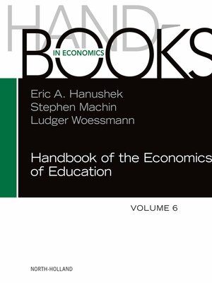 cover image of Handbook of the Economics of Education